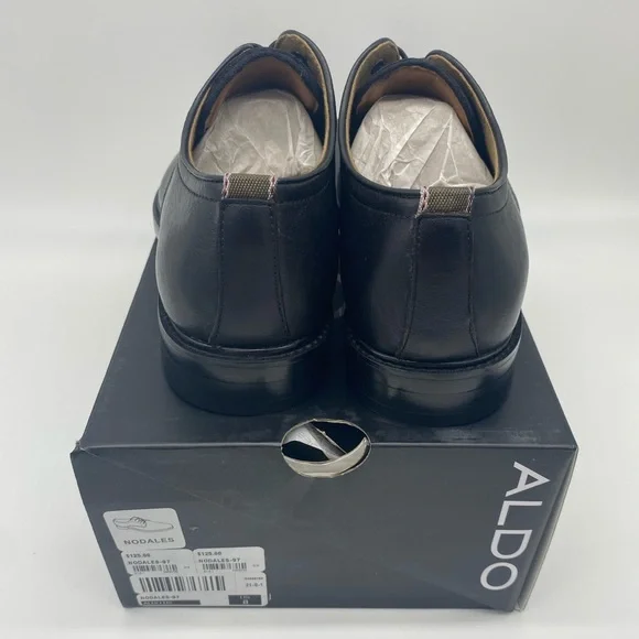 ALDO Formal Leather Men's Black Nodales - NWT - Picture 8 of 8